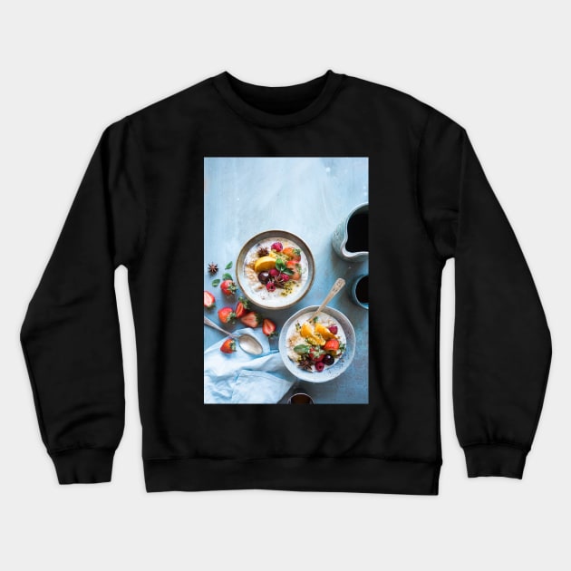 Healthy Breakfast Crewneck Sweatshirt by hamnahamza